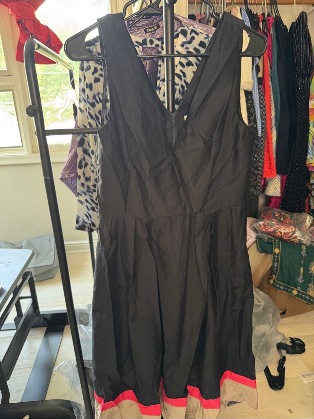 Calvin Klein V-Neck A-Line Dress